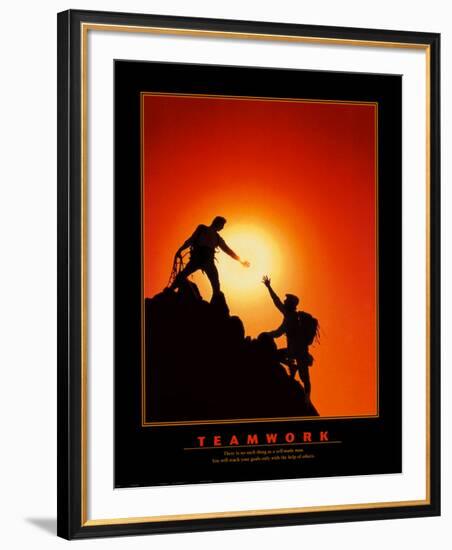 Teamwork-null-Framed Art Print