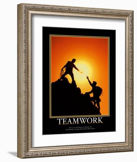 Teamwork-null-Framed Art Print