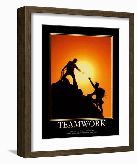 Teamwork-null-Framed Art Print