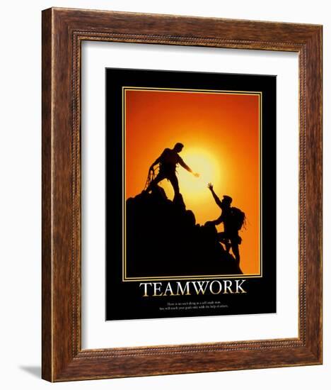 Teamwork-null-Framed Art Print