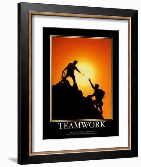 Teamwork-null-Framed Art Print