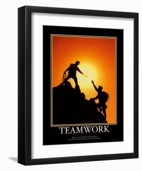 Teamwork-null-Framed Art Print