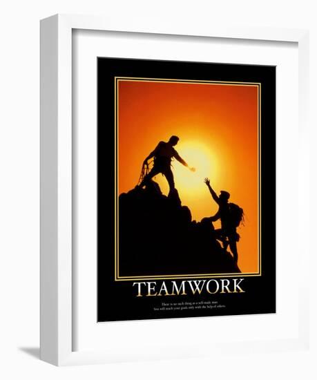 Teamwork-null-Framed Art Print