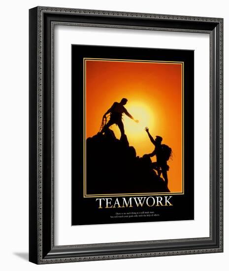 Teamwork-null-Framed Art Print