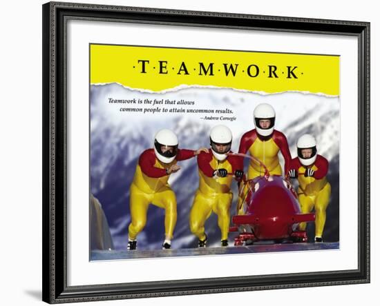 Teamwork-null-Framed Art Print