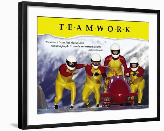 Teamwork-null-Framed Art Print