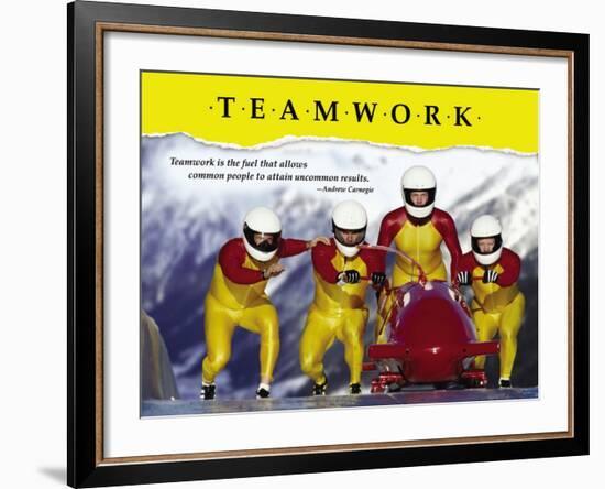 Teamwork-null-Framed Art Print