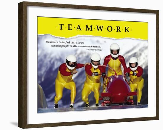 Teamwork-null-Framed Art Print