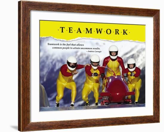 Teamwork-null-Framed Art Print