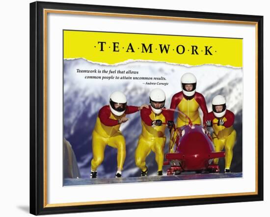 Teamwork-null-Framed Art Print