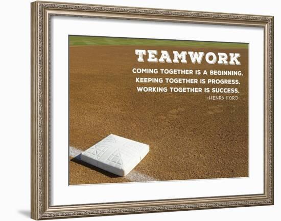 Teamwork-Sports Mania-Framed Art Print