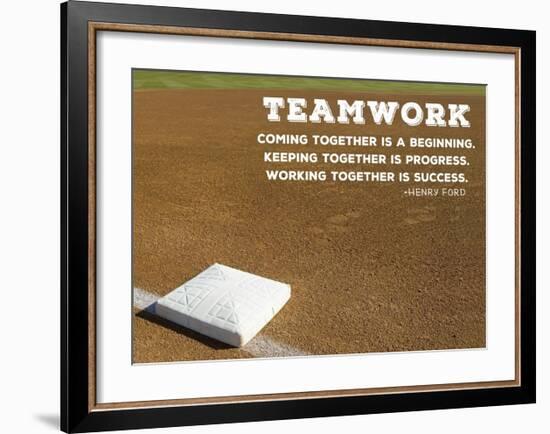 Teamwork-Sports Mania-Framed Art Print