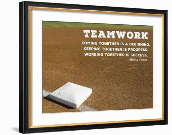 Teamwork-Sports Mania-Framed Art Print