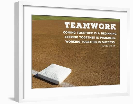 Teamwork-Sports Mania-Framed Art Print