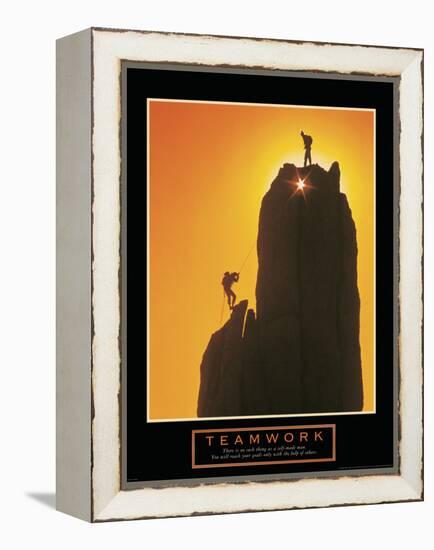 Teamwork-null-Framed Stretched Canvas