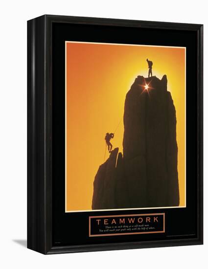 Teamwork-null-Framed Stretched Canvas