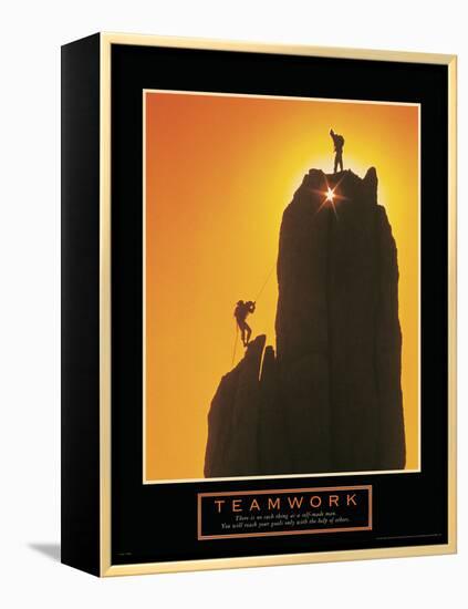 Teamwork-null-Framed Stretched Canvas