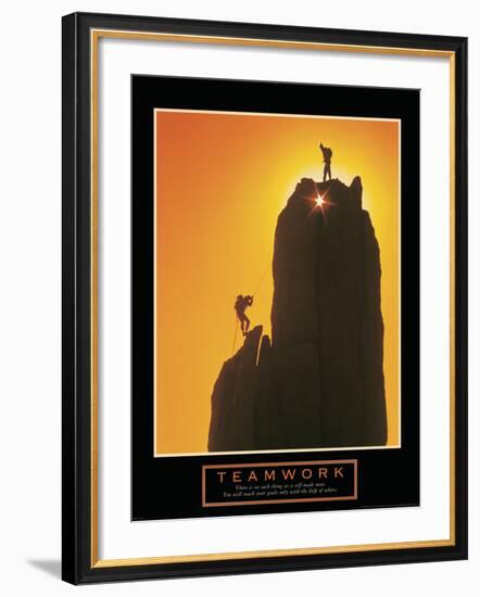 Teamwork-null-Framed Art Print