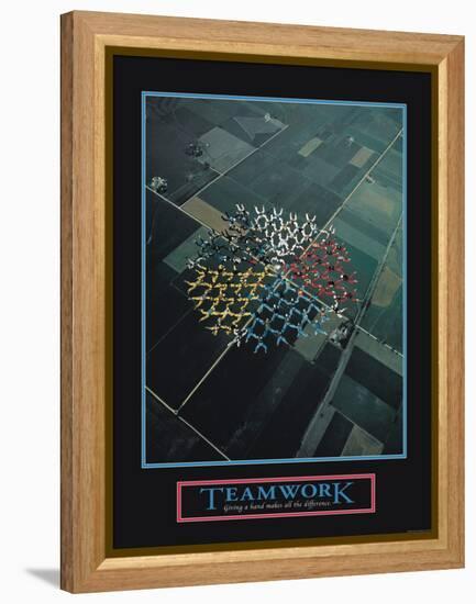 Teamwork-null-Framed Stretched Canvas