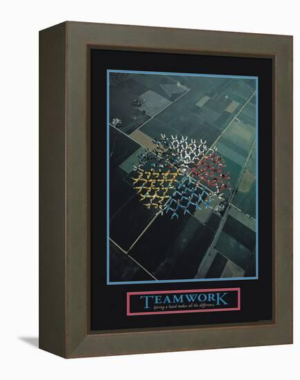 Teamwork-null-Framed Stretched Canvas