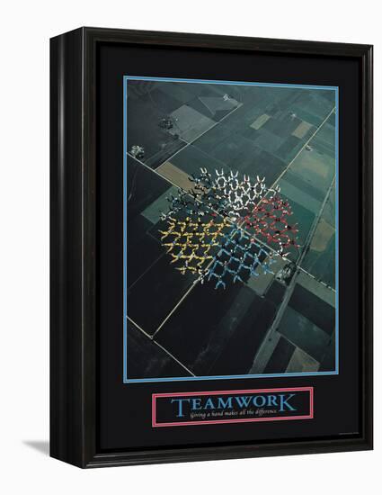 Teamwork-null-Framed Stretched Canvas