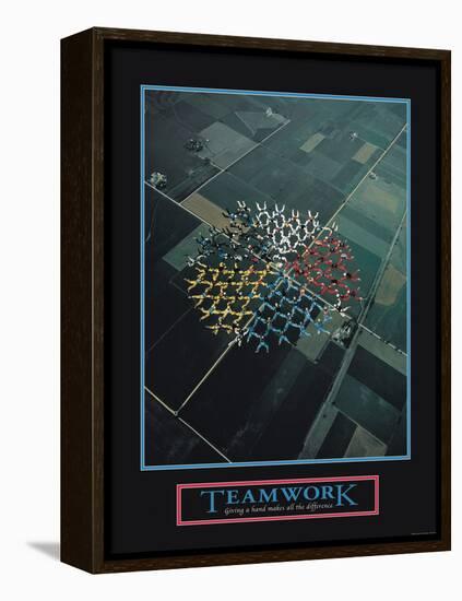 Teamwork-null-Framed Stretched Canvas