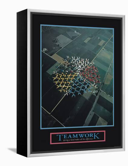 Teamwork-null-Framed Stretched Canvas