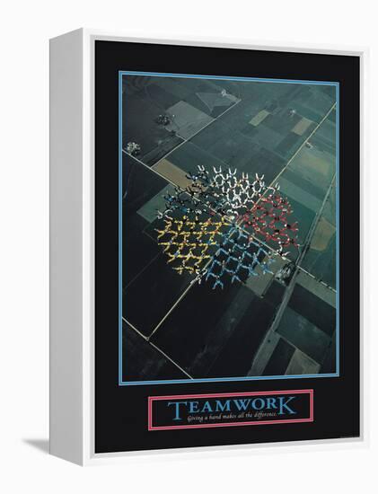 Teamwork-null-Framed Stretched Canvas