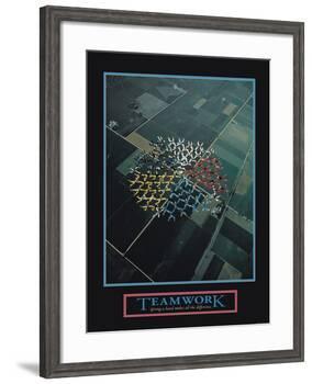 Teamwork-null-Framed Art Print