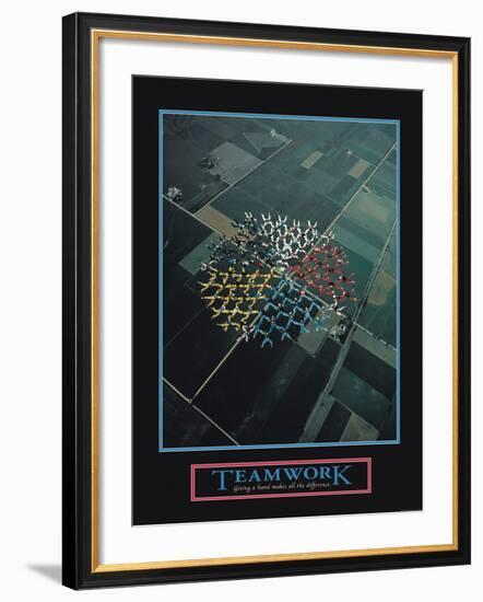 Teamwork-null-Framed Art Print