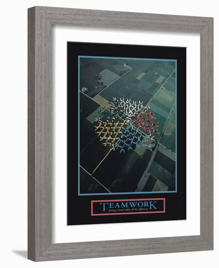 Teamwork-null-Framed Art Print