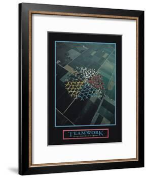 Teamwork-null-Framed Art Print