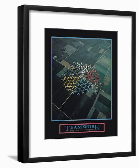 Teamwork-null-Framed Art Print