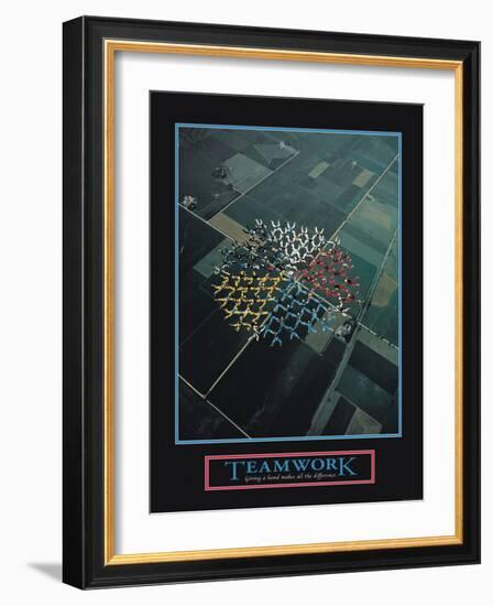 Teamwork-null-Framed Art Print