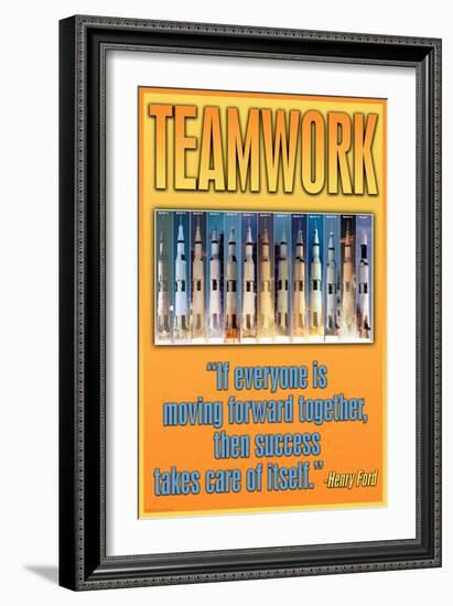 Teamwork-null-Framed Art Print