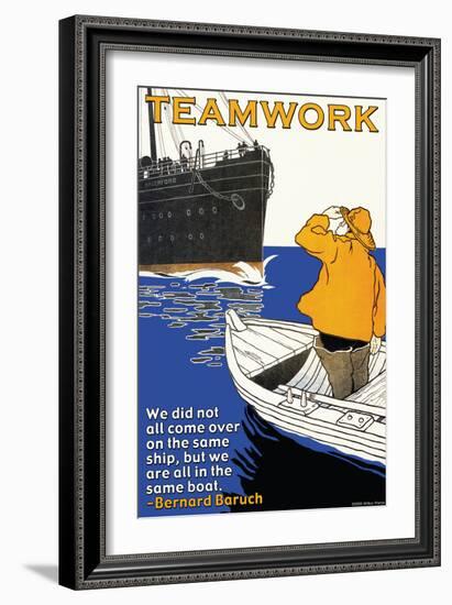 Teamwork-null-Framed Art Print