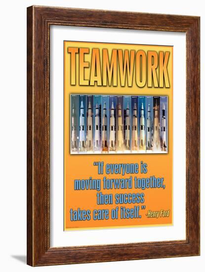 Teamwork-null-Framed Art Print