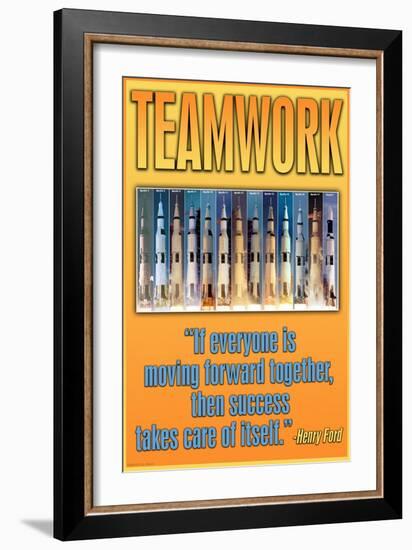 Teamwork-null-Framed Art Print