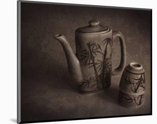 Teapot and Cups-Heather Jacks-Mounted Giclee Print