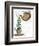 Teapot, Cup and Butterflies-Fab Funky-Framed Premium Giclee Print