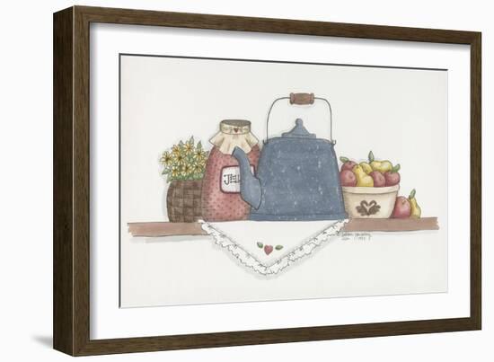 Teapot with Crock-Debbie McMaster-Framed Giclee Print