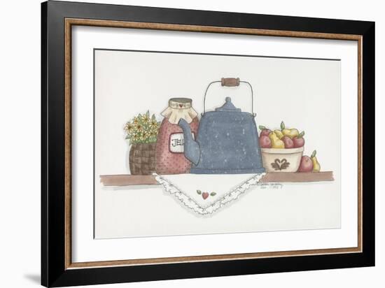 Teapot with Crock-Debbie McMaster-Framed Giclee Print