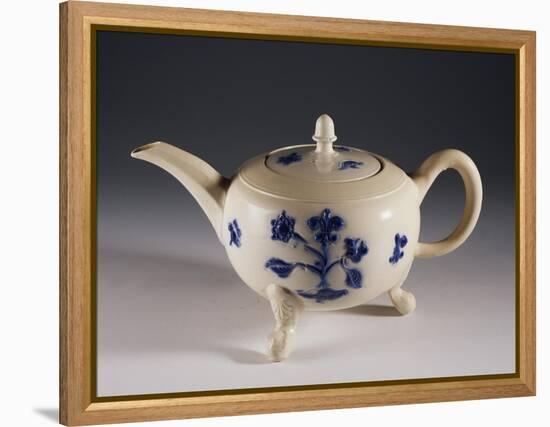 Teapot with Oriental-Inspired Floral Decorations, Ca 1740-null-Framed Premier Image Canvas