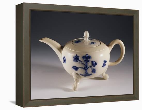 Teapot with Oriental-Inspired Floral Decorations, Ca 1740-null-Framed Premier Image Canvas