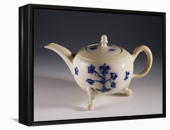 Teapot with Oriental-Inspired Floral Decorations, Ca 1740-null-Framed Premier Image Canvas