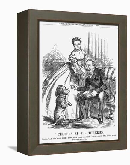 Tear'Em at the Tuileries, 1863-John Tenniel-Framed Premier Image Canvas