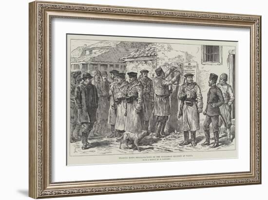 Tearing Down Proclamations of the Bulgarian Regency at Varna-Johann Nepomuk Schonberg-Framed Giclee Print