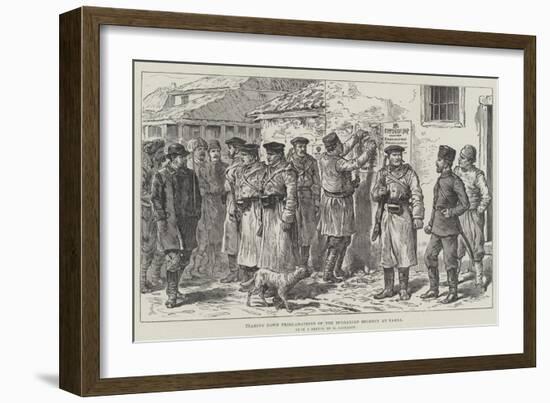Tearing Down Proclamations of the Bulgarian Regency at Varna-Johann Nepomuk Schonberg-Framed Giclee Print
