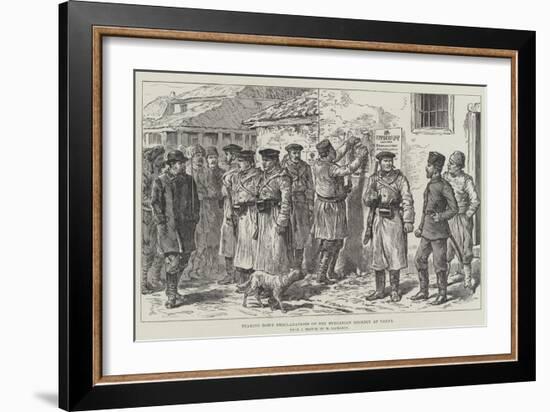 Tearing Down Proclamations of the Bulgarian Regency at Varna-Johann Nepomuk Schonberg-Framed Giclee Print