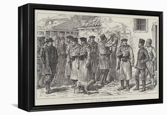 Tearing Down Proclamations of the Bulgarian Regency at Varna-Johann Nepomuk Schonberg-Framed Premier Image Canvas